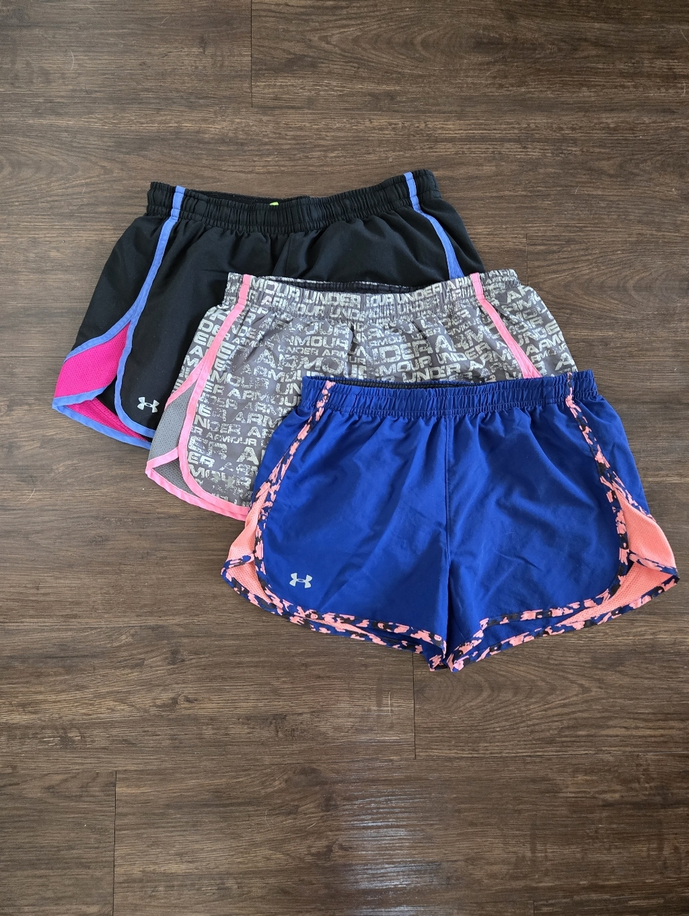 Set Of 3 Under Armour Women’s Performance Running Shorts S